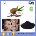 100% reine natürliche Lebensmittelqualität Zähne Whitening Kokosnussschale Aktivkohle Pulver